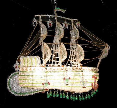 Sailing ship store chandelier